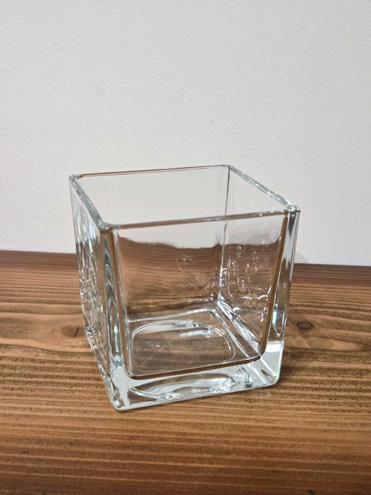 Szklana forma na świecę wym. 8x8x8 cm