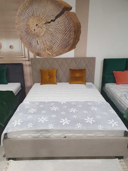 SVB-2 łóżko tapicerowane pod materac 160x200cm z pojemnikiem STOLWIT