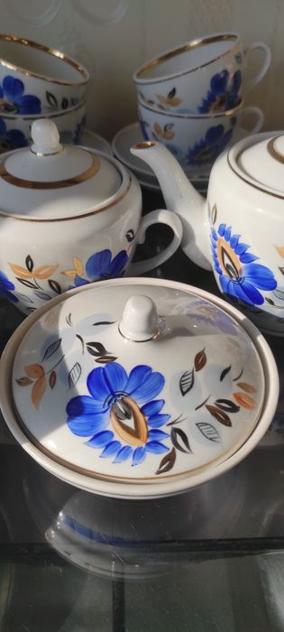 Чайный сервиз Полонского ФЗ на 12 персон расписной, отличный подарок