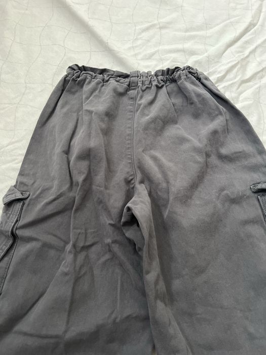 Szare damskie spodnie bojówki 2xs/xs 100% bawelna nowe bez metki