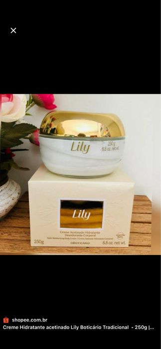 Creme lily novo e lacrado