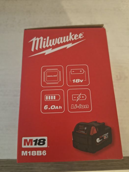 Bateria akumulator Milwaukee m18 6ah nowa nowy