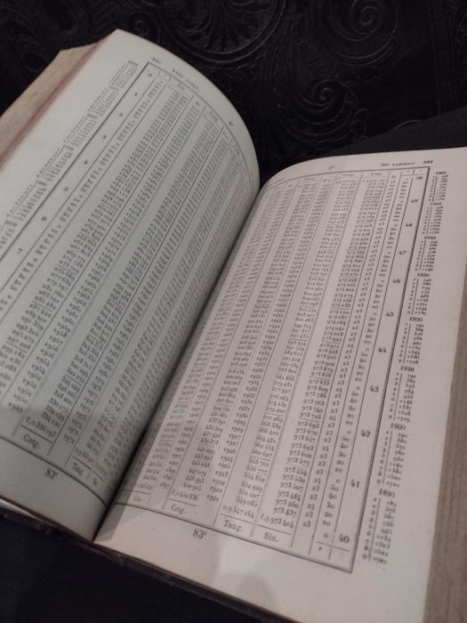 Tables de Logarithmes a sept Décimales 1875 J. Dupuis