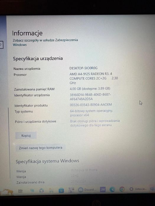 Laptop Hp 255 G7