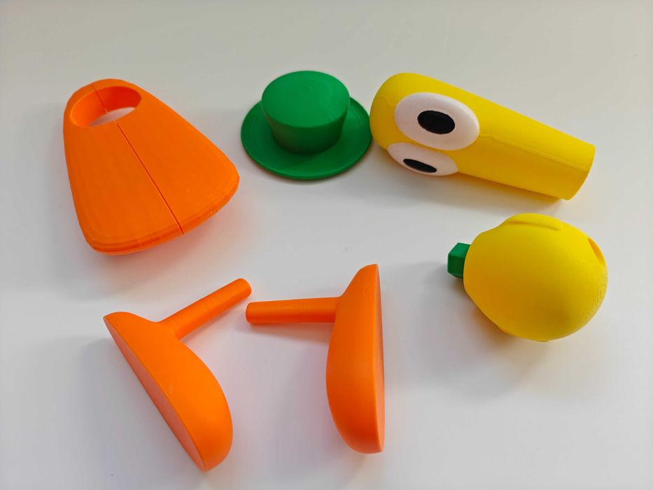 Boneco Pato (Pocoyo) Montável 3D