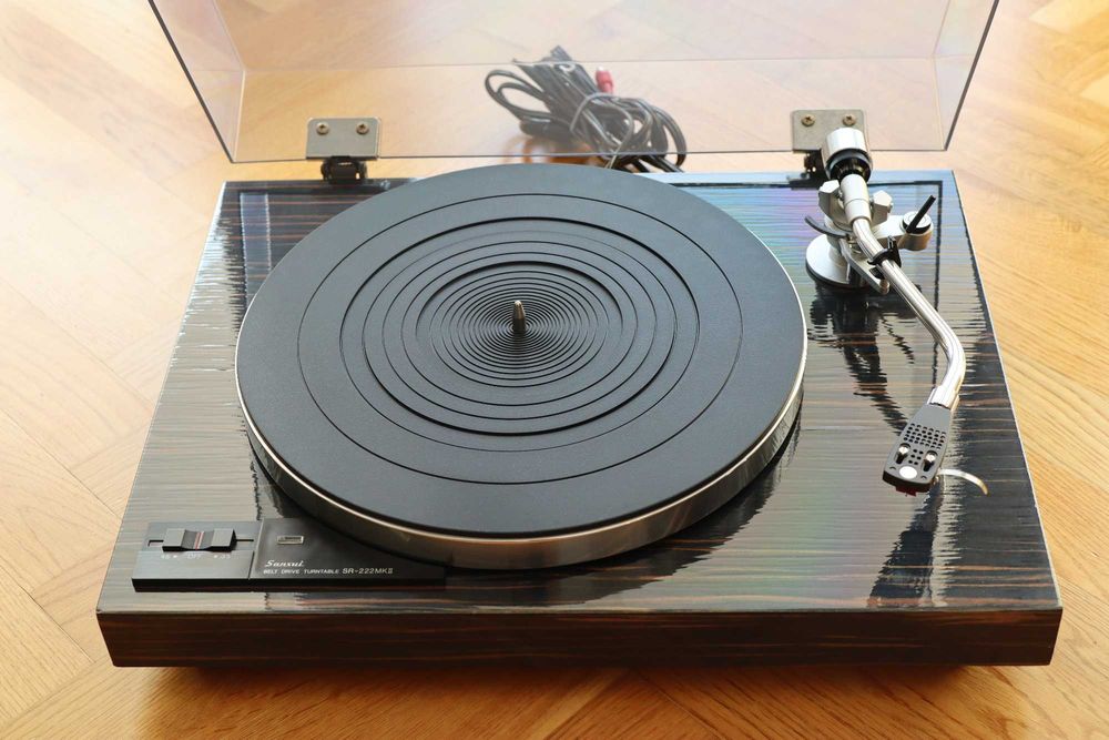 Gramofon vintage Sansui SR 222 MK II po renowacji