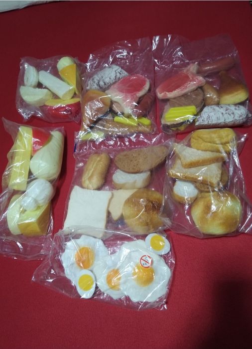 Alimentos para brincar bebé crianças ou decoração cozinha restaurante