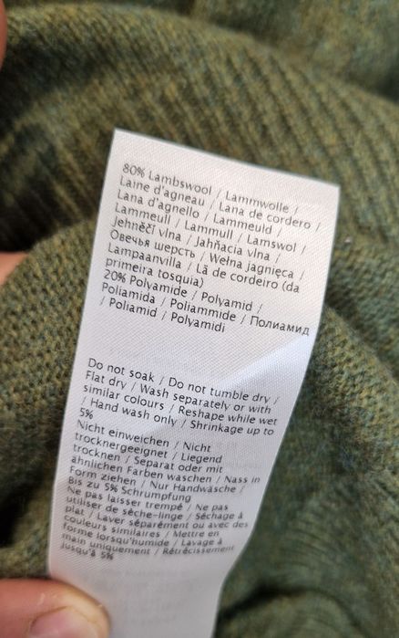 Sweter ANERKJENTD Acrico Lambswool M
