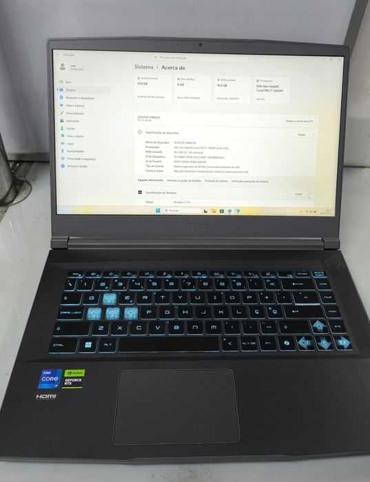 Portatil Gaming MSI