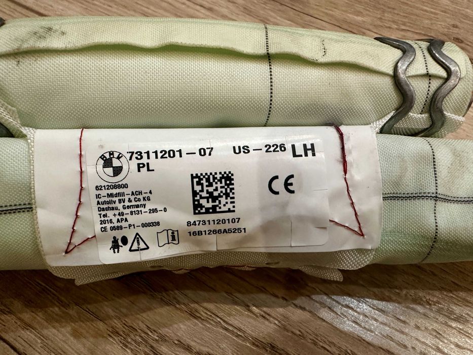 Шторка ліва (подушка безпеки) BMW F30/F36/F80