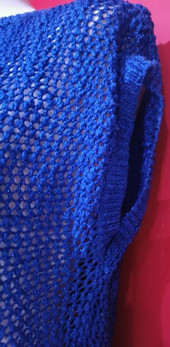 Sweterek sweter ażurowy z zamkiem Mohito
