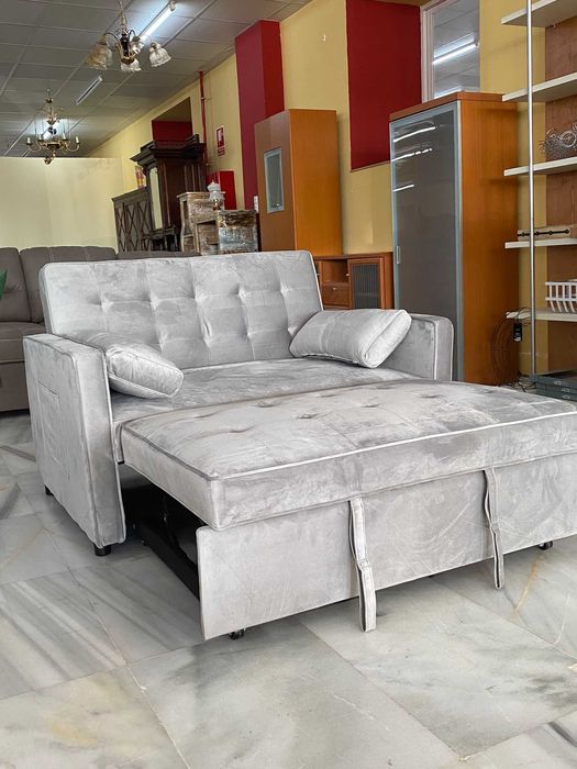 SOFA CAMA EM COR CINZA ENVIO GRATIS PAGA NA ENTREGA