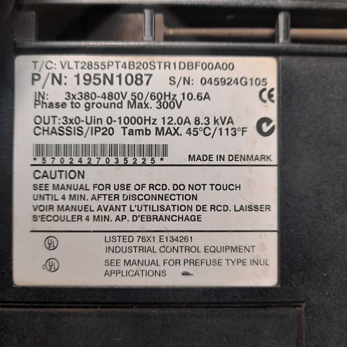 Falownik DANFOSS VLT 5,5 kW
