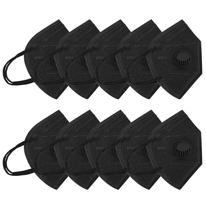 Vendo mascaras ffp2 kn95 com válvula pretas e brancas