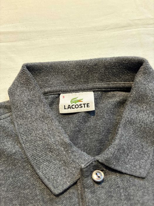 Polo Lacoste cinzento - tamanho M