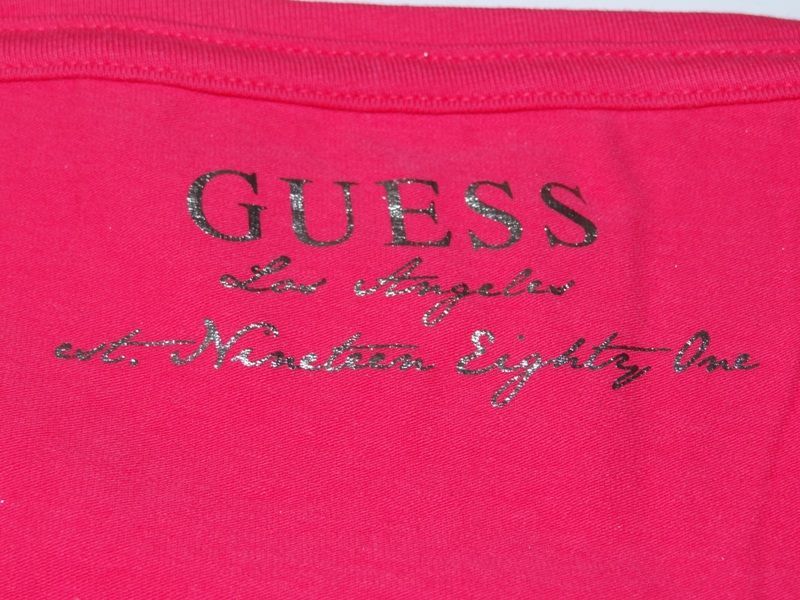 GUESS Nowy T-shirt różowy S