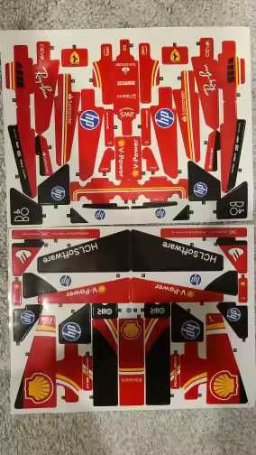 TIPO LEGO Ferrari - Construção F1 Car - 1362 Peças