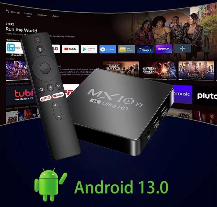 Смарт ТВ приставка MX10 F1 2/16gb Xiaomi аналог TV Box Android 13 +гол