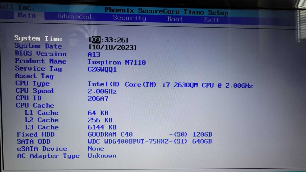 Laptop Dell Inspiron