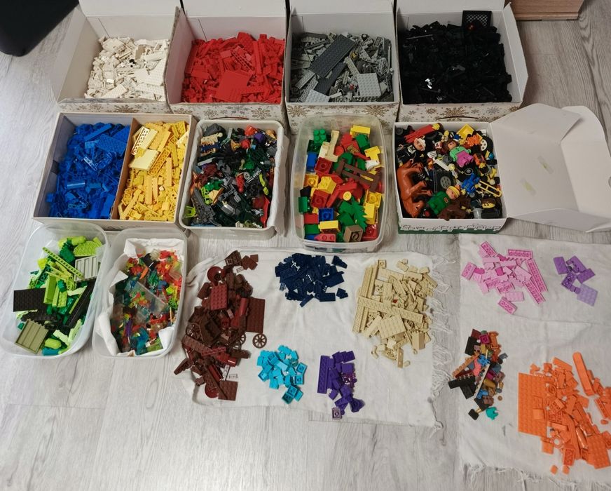 Wielki Zestaw Klocków LEGO – Kilogramy Kreatywności, Ponad 15 Kolorów!