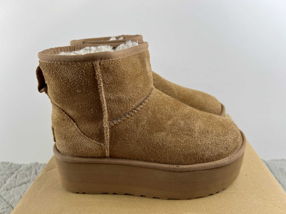 UGG Classic Mini Platform śniegowce damskie skórzane 36