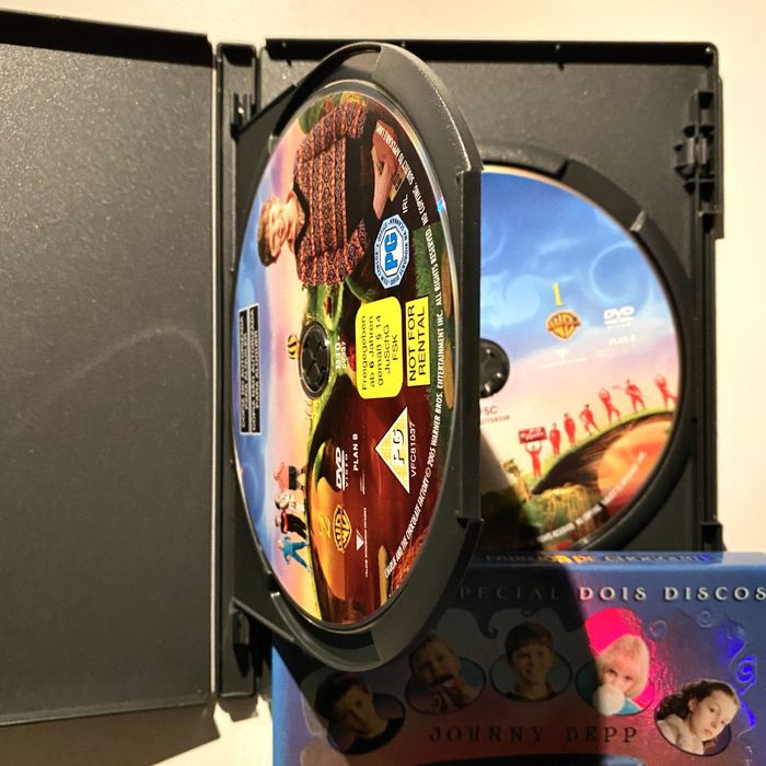 Dvd Charlie e a Fábrica de Chocolate,Tim Burton Ed. especial 2discos