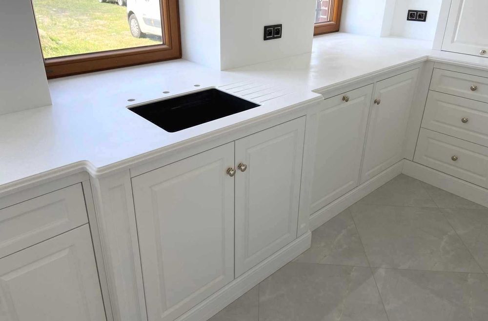blaty kuchenne z materiałów Solid Surface, Corian, Krion,Staron