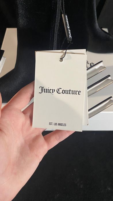 Чёрные ботильоны, каблуки juicy couture