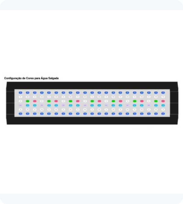 Luz para aquario marinho OceanTech NourPlus 120cm 126w  NOVO