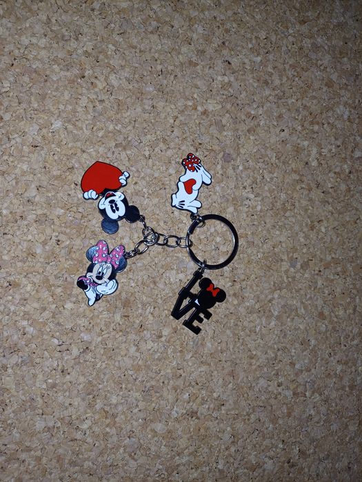 Mickey e Minnie Disney, porta chaves. Novo.