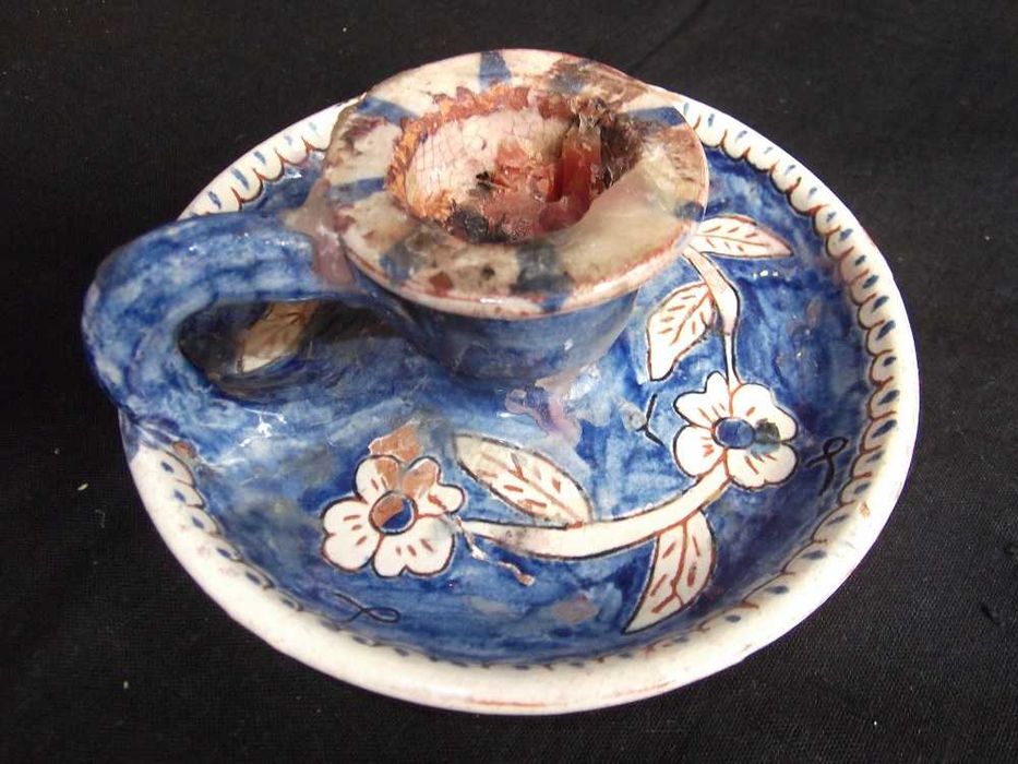 Castiçais vidro cristal porcelana/Glass crystal &porcelain candlestick