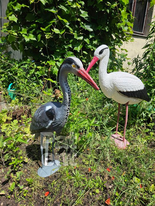 Figurka dekoracja czapla 70 cm wysoka ozdoba dom ogród taras