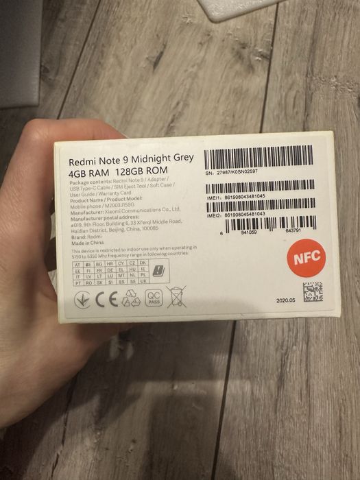 Смартфон Xiaomi redmi note 9