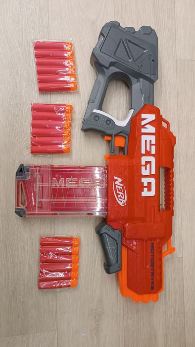 Бластер Нерф Мега Мотострайк б.у Nerf MEGA Motostryke E6473