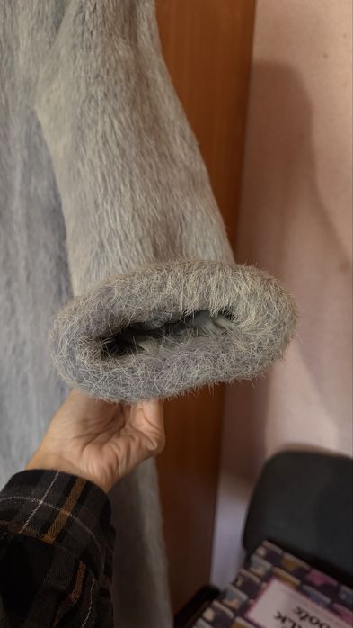 Шуба из нутрии длинная