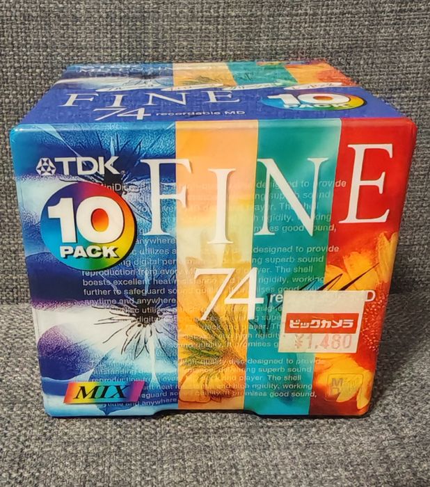 Минидиски minidisc TDK Fine 74 min 10 шт