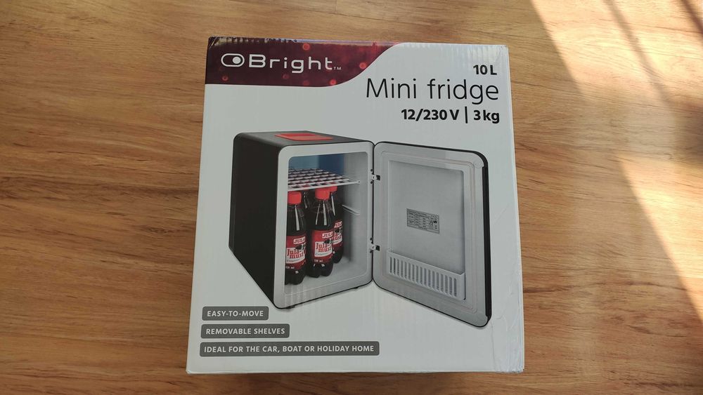 Mini lodówka Bright 10L 12/230V NOWA!
