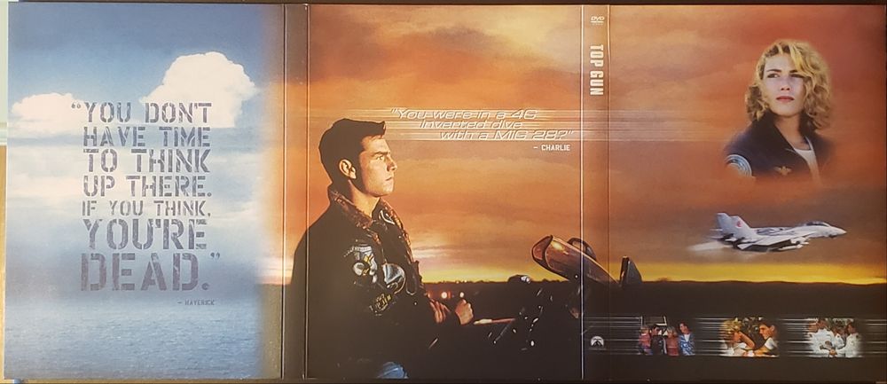 Top Gun edição especial 2 DVD, libreto