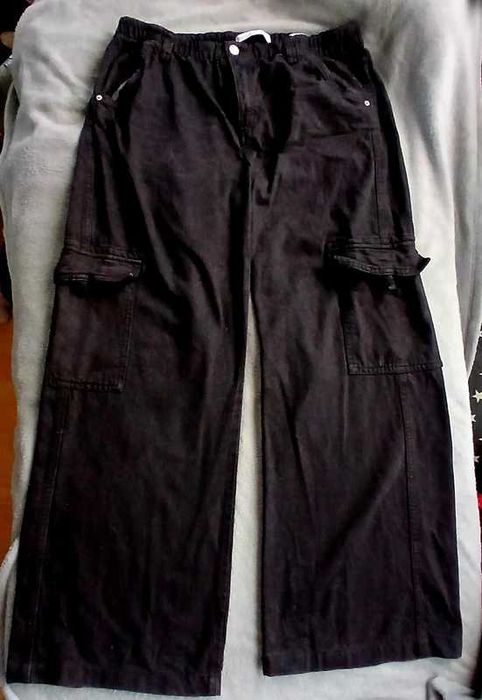 Spodnie Straight Cargo XL Czarne