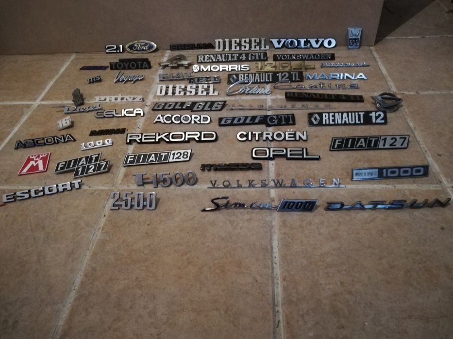 Emblemas / Símbolos carros antigos (VW, Citroën, Volvo, Renault, etc.)