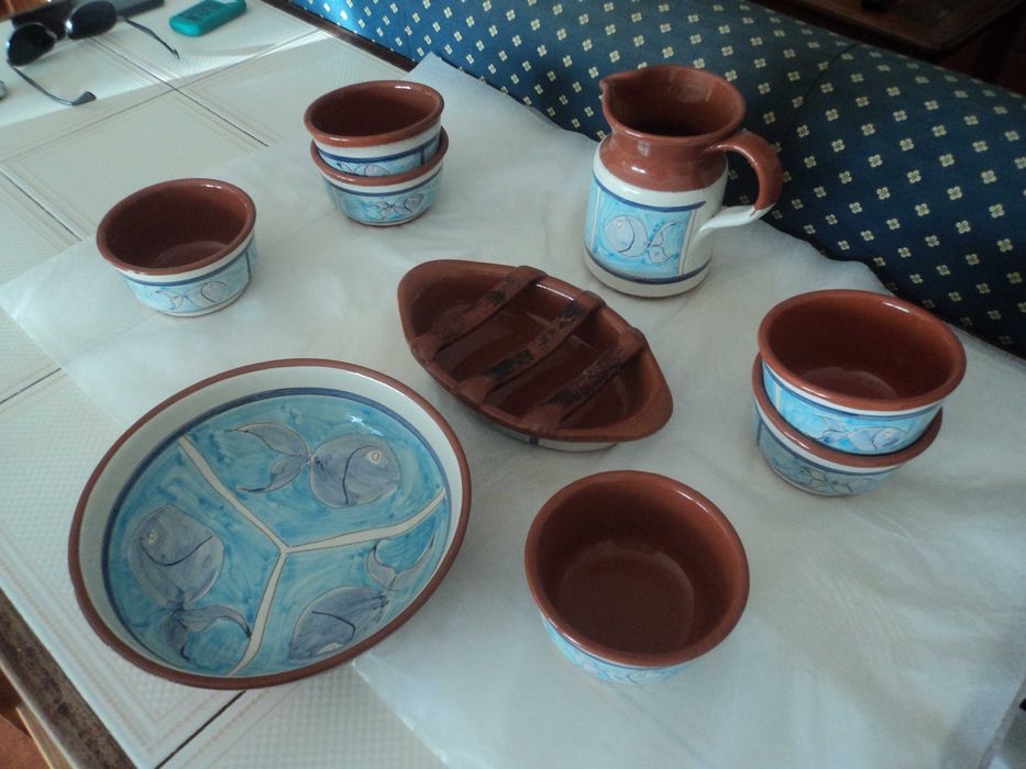 Conjunto em barro para assar ex. Enchidos