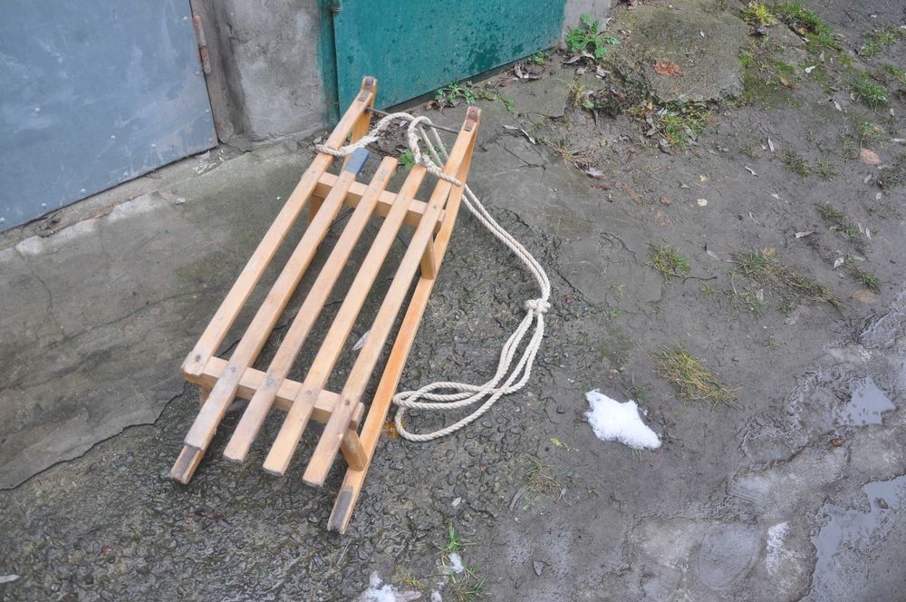 Санки деревянные