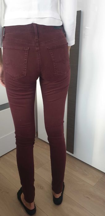 Spodnie Vitkac Adriano Goldschmied roz. XS bordowe Moliera2