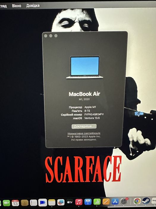 Ідеальний стан ‼️ Apple Macbook air m1 2020