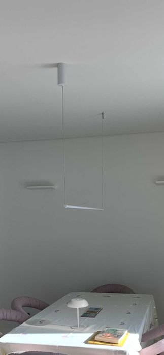 Lâmpada de teto suspensa linear LED 120 cm em metal Bergene da Sklum