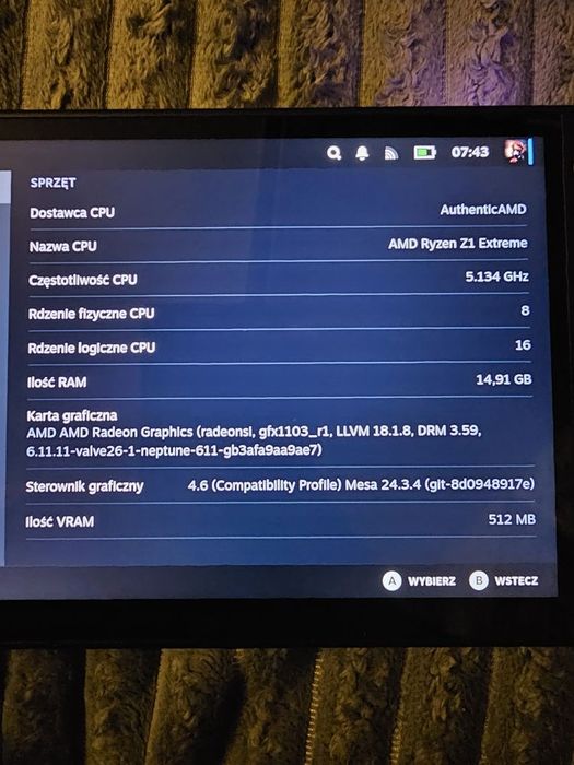 Lenovo Legion  GO  S Steam OS jak Nowa