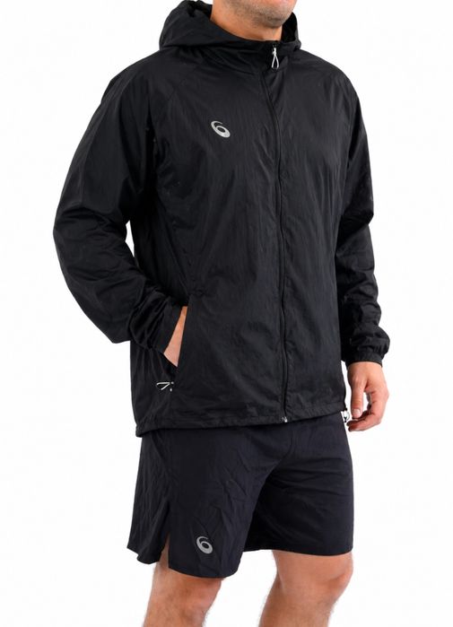 Ultralekka Męska Kurtka do biegania ASICS Road Packable Wodoodporna i Wiatroszczelna roz XL