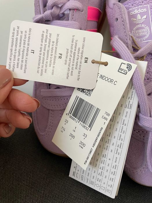 Sneakersy Gazelle  Adidas 33 liliowe