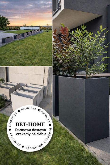 Donice Betonowe doniczka ogrodowa donica tarasowa beton architektonicz