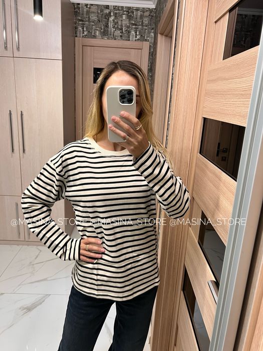 Тільник тельняшка лонг у смужку Zara S, L